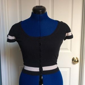 Vintage Betsey Johnson short sleeve cardigan